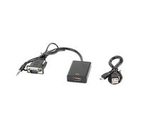 Lanberg AD-0021-BK câble vidéo et adaptateur 0,2 m HDMI Type A (Standard) VGA (D-Sub) Noir