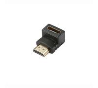 Adaptateur D2 Diffusion HDMI 2.0 mâle (Type A) vers HDMI femelle (Type A) Coudé à 270° (Noir)