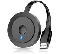Adaptateur d'affichage HDMI sans fil 4K 2026, adaptateur de mise en miroir d'écran Plug & Play pour iPhone/ordinateur portable/PC vers TV, prend en charge Airplay, Miracast, DLNA pour films, vidéos
