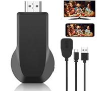 Adaptateur d'affichage sans fil,4K 1080p HDMI WiFi Mobile Screen Mirroring Receiver Dongle, adaptateur d'affichage Dongle pour i-Phone/i-Pad/Android vers TV projecteur prend en charge Miracast Airplay