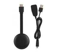 Adaptateur d'affichage sans fil compatible 4K Dongle TV WiFi double bande Vidéo