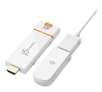 j5create ScreenCast 4K JVAW76MAX - Extension audio/vidéo sans fil - HDMI - jusqu'à 15 m