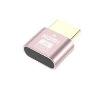 Adaptateur d'affichage virtuel HDMI 4K, dispositif de Streaming, affichage virtuel, adaptateur d'affichage sans fil haute résolution, émulateur, prise factice-Rose gold