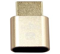 Adaptateur d'affichage virtuel VGA, HDMI 1.4 DDC EDID, prise factice, émulateur d'affichage (or)