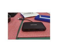 Adaptateur d'affichage WAVLINK USB 3.0/USB C vers DisplayPort/HDMI (noir) Compatible avec un hub de