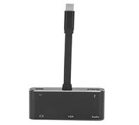 Adaptateur d'agrandissement 5 en 1, USB C vers Hub, Adaptateur de Type C avec 4K, 1080P, 35mm. Audio, USB 30. Et Port de Remplissage de Palladium, contrat pour