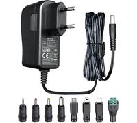 Adaptateur D'Alimentation 15 V 1 A 15 W 1,8 M, Adaptateur De Commutation Ca Cc (Entrée 100-240 V, Sortie 15 V 1 A), Prise De Transformateur À Montage Mural Avec 8 Prises Interchangeables, Ho[Z943]