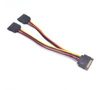 Adaptateur d'alimentation à 90 degrés, câble d'alimentation SATA 15 broches mâle à femelle, câble séparateur SATA 2, câble séparateur HDD Y adaptateur de connecteur universel