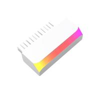 Adaptateur D'Alimentation ATX 24 Broches Vers 90 ARGB, Connecteurs de Câble D'Alimentation pour Carte Mère, Montage Modulaire DIY, Blanc.