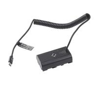 Adaptateur d'alimentation de batterie factice 7,4 V USB-C vers NP-F550 pour moniteurs de batterie NP-F Series LED