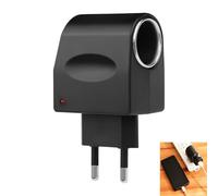 Adaptateur d'alimentation de Voiture 220V à 12V 0,5A 6W, Adaptateur Allume Cigares Secteur CA/CC, Convertisseur de Tension Prise Murale EU pour Utiliser Voiture à la Maison GPS Mini-Frigo Purificateur