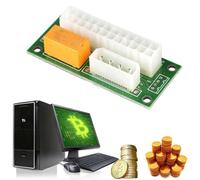 Adaptateur d'alimentation double PSU ATX 24 broches à 4 broches SATA, câble d'extension de carte de démarrage, pour mineurs