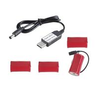 Adaptateur d'alimentation Électrique pour Éliminateurs De Batterie USB À 6V LR20 D pour Lampes De Bureau Outils Adaptateur Électronique sans Fil