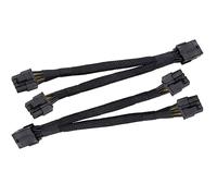 Adaptateur D'alimentation Pci Express Tressé, 20cm, Pcie Femelle À Double 2x 8 Broches (6 + 2) Mâle, Câble D'extension Séparateur En Y
