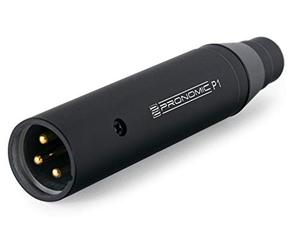 Adaptateur d'alimentation Phantom Pronomic P1, LD Systems ou Omnitronic | Pour connecter des micros casque et lavalier à une table de mixage, Compatible avec des micros de marques comme AKG, En métal