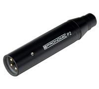 Adaptateur d'alimentation Phantom Pronomic P2 - pour connecter Les micros de la série EA à Une Table de mixage - Prise Mini-XLR 4 Broches - Fiche XLR - Noir