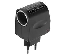 Adaptateur D'alimentation pour Allume-cigare, 110V-240V AC vers 12V DC 1.5A Convertisseur D'adaptateur D'alimentation de Voiture Convertisseur de Prise Murale avec Prise Allume-cigare(Prise UE)