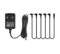 Adaptateur d'alimentation pour pédale de Guitare 9V DC 1A avec câble 5 Way Daisy Chain pour pédale d'effets de Guitare, Center Negative