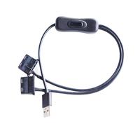 Adaptateur d'alimentation pour ventilateur d'ordinateur USB vers cordon de connexion 4 broches avec câblage de sortie 12 V pour boîtier d'ordinateur et ventilateurs CPU Convertisseur d'alimentation de