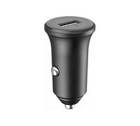 - Adaptateur d'alimentation pour voiture - 12 Watt - 2.4 A - Fast Charge (USB) - noir