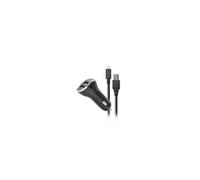 - Adaptateur d'alimentation pour voiture - 2.6 A - 2 connecteurs de sortie (USB) - sur le câble : USB-C - pour Nintendo Switch