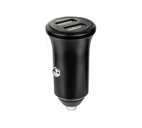 - Adaptateur d'alimentation pour voiture - 24 Watt - 4.8 A - Fast Charge - 2 connecteurs de sortie (USB) - noir