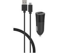 - Adaptateur d'alimentation pour voiture - 2.4 A (USB) - sur le câble : Micro-USB