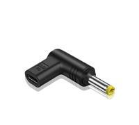 Adaptateur d'alimentation type C USB C DC, 19,5 V 90 degrés Type C femelle DC5.5x2.5mm/5.2x2.1mm/4.8x1.7mm/4.0x1.7mm/3.5x1.35mm/3.0x1.1mm