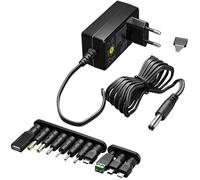 Goobay Adaptateur d'alimentation universel 64568 – 3–12V 12W USB-C/USB-A/microUSB 11 connecteurs