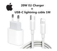 Adaptateur d'alimentation USB-C 20W Original 2025,pour iphone 16 15 14 13 mini Pro Max Type C,chargeur rapide EU charger add cable