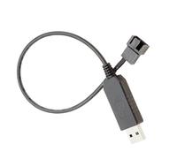 Adaptateur d'alimentation USB vers 4 broches 5 V vers 12 V pour ventilateur élévateur - Câble convertisseur - Accessoires de refroidissement d'ordinateur - Câble adaptateur isolé en PVC