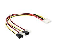 Delock - Adaptateur d'alimentation ventilateur - alimentation interne - 2 broches (M) pour alimentation interne 4 plots (M) - 30 cm