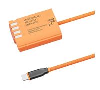 Adaptateur d'alimentation virtuel USB C vers DMW BLK22 pour appareils photo numériques compacts et modèles avancés avec câble de 60 cm et batterie factice