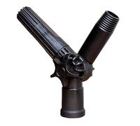 Adaptateur d'angle avec 3 bras pour pôle d'extension, direction de la pointe de la charnière, dispositif réglable avec embout fileté standard allemand