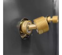 Adaptateur d'angle de douche pivotant à 360° en cuivre de qualité supérieure avec réglage excentrique et pied incurvé à diamètre variable - pour salle de bain, cuisine et utilitaire (1 pièce)