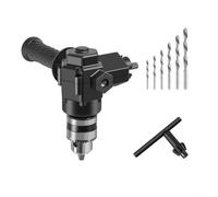 Adaptateur d'angle de mandrin à trois mâchoires à 90 degrés pour perceuses électriques pour permettre le perçage perpendiculaire aux surfaces verticales (b)