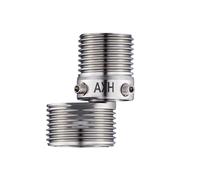 Adaptateur d'angle de robinet de douche générique : articulation durable en acier inoxydable anti-fuite, amplificateur de débit d'eau haute pression | Connexion de la vanne de douche à pied incurvé