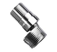 Adaptateur d'angle pour robinet de douche - Pied incurvé en acier inoxydable résistant | Coude excentrique réglable pour mélangeur | Joint d'extension diamètre variable, accessoire de salle de bain