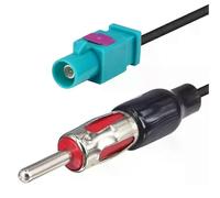 Adaptateur d'antenne audio Fakra vers DIN ISO pour autoradio, câble d'antenne compatible ISO pour autoradio