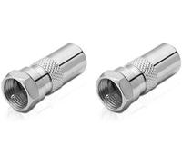 Adaptateur d'antenne, connecteur F vers connecteur IEC, Adaptateur pour connecter Les connexions IEC aux connexions Satellite, Lot de 2
