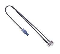 Adaptateur d'antenne de Voiture Diversity fiche Fakra vers Prise Double Type B de Keple | Adaptateur de Navigation GPS pour véhicule OEM pour modèles de Voitures avec Navigation GPS RNS, RCD