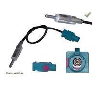 Adaptateur d'antenne FAKRA - PSA - DIN Male - Compatible BMW, Citroën, Opel - 2001 et + - 2004 et +