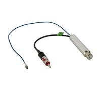 Adaptateur d'antenne ISO(f)>DIN(m) 12V fantôme LEONI