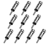 Adaptateur d'antenne Radio DIN Mâle vers ISO Femelle,Adaptateur D'antenne Autoradio Stéréo Câble,Voiture Récepteur Multimédia Connexion Antenne,Adaptateur Stéréo Universel pour Véhicule,10pcs