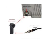 Adaptateur d'antenne stéréo universel pour autoradio, connecteur DIN vers ISO, coque en plastique, 1