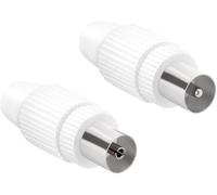 Adaptateur d'antenne TV 9,5 mm,2 connecteurs d'antenne TV mâle-Femelle,antidérapant,kit Adaptateur antenne TV(Q759)