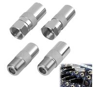 Adaptateur d'antenne TV F mâle/Femelle vers PAL TV mâle/Femelle, Kit de connecteur coaxial 4 pièces pour câble Satellite, câble d'antenne, câble TV, antenne TNT HD, Prise Murale, connecteur coaxial