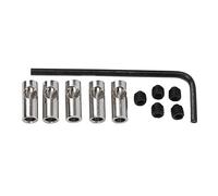 Adaptateur d'arbre du moteur RC 3,17 mm à 5 mm en acier inoxydable Pinion Reducteur Changement d'essieu sur le manchon RC 3650 550 540 Système de transmission haute puissance avec