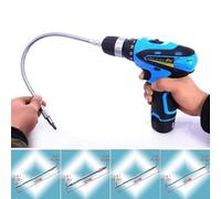 Adaptateur d'arbre flexible en métal pour perceuse électrique, connecteur de pliage adapté pour armoires électriques, châssis d'ordinateur et appareils (200 mm)