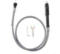 Adaptateur d'arbre pour meuleuse et perceuse électrique avec mandrin de câble d'extension flexible compatible avec mandrin à 3 mâchoires pour sculpture et ponçage (A)